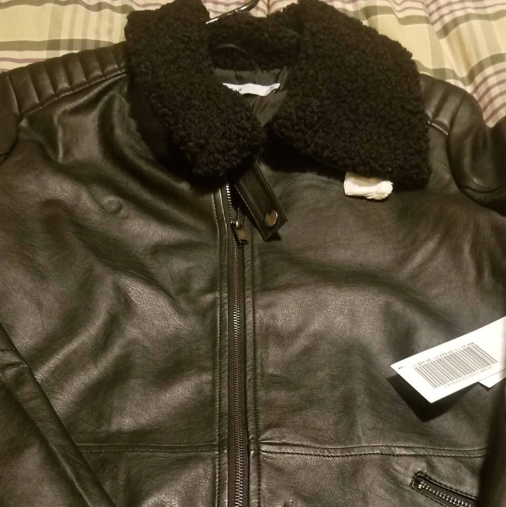 JustFab faux leather biker jacket